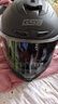 GSB摩托车头盔四季通用男女盔3C电动车摩托车通勤竞速头盔gsb361 加一片镀蓝留言头盔颜色 XXXL（建议60-61头围） 实拍图