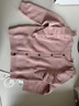 OAK FAMILY新品秋冬新品长袖毛衣全棉开衫女宝宝针织衫轻暖纯棉薄外套 粉色 100 cm 实拍图