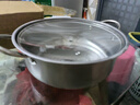 汤锅不锈钢上蒸下煮蒸包子煮面条锅电磁炉燃气灶通用火锅煮锅锅具 较薄 不锈钢本色 22cm 实拍图