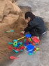 妙贝乐儿童沙滩玩具宝宝海边玩沙挖沙铲子水桶沙漏挖土工具套装沙池推车 实拍图