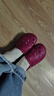 朴西厚底包头半拖女士夏外穿洞洞鞋 安哥拉红  35-36 实拍图