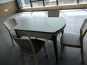 全友家居 现代简约多功能可伸缩岩板餐桌椅子组合客餐厅家用吃饭桌子 实拍图