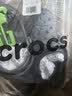 卡骆驰（CROCS）檀健次同款复古小鲸鱼洞洞鞋时尚厚底洞洞鞋花园鞋206302 黑色-001(含智必星) 36 /37(230mm) 实拍图