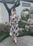 诺婔母亲节礼物妈妈夏装连衣裙2026新款中老年人女装夏季印花收腰裙子 咖色091 XL 推荐90-115斤 （高端大气） 晒单实拍图
