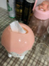 茶花纸巾盒卫生间纸巾筒纸巾架厕纸盒免打孔家用塑料卷纸盒 粉色(卡通款) 实拍图