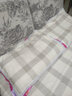 双鹤亚麻凉席三件套空调软席单人双人儿童席子学生宿舍宝宝空调席双面可机 E 经典方格（纯麻） 1.5米床 (实发 160cm*210cm ） 实拍图