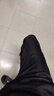 佐尚鸟休闲裤子男夏季冰丝薄款工作上班耐脏运动阔腿长裤直筒宽松男裤 黑色+深灰 XL -建议110-140斤左右 实拍图