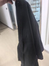 罗蒙（ROMON）纯色商务职业正装男士白衬衫工装男装短袖衬衣男CS72黑色3XL 实拍图