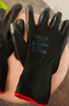 德力西电气手套工作劳保优质丁腈防滑耐磨防水防油浸胶挂胶全胶干活手套 【全胶耐油黑丁腈】12双 实拍图