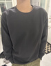 京东京造纯棉卫衣男士26新款春秋外套男装衣服打底衫t恤藏青色L 实拍图