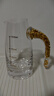 CLITON金箔高档水晶白酒杯分酒器礼盒套装一口杯二两小酒杯烈酒杯6杯6壶 实拍图