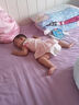 全棉时代婴儿隔汗巾儿童纯棉吸汗巾开学幼儿园垫背39×19cm小免米白粉 3条 实拍图