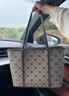 Tory Burch  汤丽柏琦  T MONOGRAM 小号拉链托特包TB 152299 海军蓝 405 OS 实拍图