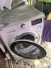 LG纤慧 10.5KG全自动滚筒洗衣机 超薄 家用大容量  AI直驱变频 95°高温煮洗 FLX10N4W 实拍图