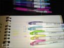 uni三菱 双头荧光记号笔 学生作业手账绘画标记笔彩色笔 PUS-103T 5色淡色系套装 实拍图