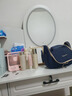 顶莎梳妆台镜子卧室现代简约欧式主卧化妆小型化妆台收纳书桌一体 100CM圆镜+锁+灯镜 晒单实拍图