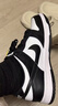 耐克NIKE女大童休闲板鞋 DUNK 运动鞋CW1590-100白黑40 实拍图