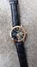 【网红爆款】商务腕表石英运动表休闲皮带男女手表 黑色 实拍图