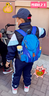小吉丁儿童背包户外出游男女童旅行双肩包轻便徒步登山包小学生补课书包 15L 蓝色（适合120-140cm） 实拍图
