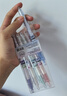 東米东米宝特瓶中性笔刷题笔圆珠学生用黑笔红笔932高颜值碳素速干顺滑日系黑色CS笔芯按动0.5水笔考试 5支莫兰迪色系【盒装】 实拍图