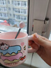 可爱fufu生日蛋糕马克杯带盖勺陶瓷杯送女生高颜值有意义生日礼物 奶酪生日蛋糕杯+勺1个350ml 实拍图