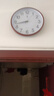 北极星（POLARIS）挂钟时尚创意客厅钟表静音简约石英钟 30cm咖木色新年焕新 实拍图