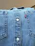 Levi's李维斯26年春夏新款女士美式复古休闲牛仔短袖衬衫连衣裙 蓝色 S 实拍图