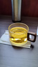 全度高硼硅耐高温办公杯茶杯烟灰色杯子简约带过滤茶水分离玻璃杯迷你 祥云墩墩杯透明色200ml1只 实拍图
