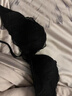KJ品牌无钢圈文胸小胸聚拢性感蕾丝文胸套装上托侧收内衣女新款胸罩 纯黑套装 75B 34B 实拍图