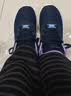 斯凯奇（Skechers）新款男女鞋跑步鞋旅游鞋运动妈妈潮流时尚舒适健步鞋子149690 149690-NVPR 海军蓝色/紫色 37 实拍图