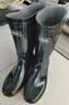回力雨鞋男士防水鞋防滑耐磨胶鞋轻便厨师鞋雨靴套鞋807  黑色高筒 41 实拍图