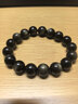 玉致天然金曜石手串猫眼黑曜石手链带证书男女寓意补水带证 双金眼款-12mm珠径（偏瘦男款） 实拍图