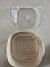 美厨（MAXCOOK）洗菜篮沥水篮 塑料双层洗菜盆盆筛盆子滤水篮 1盆1筛灰白MCPJ7729 实拍图