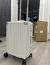海澜之家（HLA）行李箱男轻便出差托运商务拉杆箱女大容量旅行密码箱象牙白24英寸 实拍图