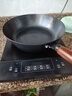 京严铁锅炒锅无涂层不粘炒菜锅电磁炉燃气专用锅具精铁平底锅已开锅 【0涂层｜持久不粘】锤纹锻打+盖+铲 28cm 厚底薄壁｜久用不凸｜导热迅速 实拍图