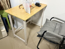 舒客艺家 电脑桌台式小户型小桌子家用学习桌写字办公书桌电竞长条桌子 木纹白架单桌80*50*74 加固电脑桌 实拍图
