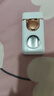 若烟（Ruoyan）智能声控三火焰切换蓝灯透明可视气窗充气充电防风打火机夜光白色 实拍图