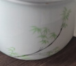 昌南景德镇陶瓷影青办公杯商务会议家用创意半刀泥雕刻喝茶杯 实拍图