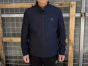 罗蒙（ROMON）夹克男士春秋季外套纯色立领百搭行政商务休闲商务男装ii6深蓝XL 实拍图