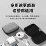【万人好评】多功能收纳包便携旅行耳机包防震减压整理包大容量数据线充电器U盘内存卡收纳盒 雪花布方形大收纳盒12*8*4cm【一个装】 实拍图