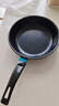 【亏本清仓】韩式麦饭石色不粘锅平底锅铁锅电磁炉不带盖 黑色小煎锅 16cm 实拍图