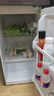 HYUNDAI（韩国现代）小冰箱迷你小型家用冷藏冷冻宿舍出租房办公室双开门二门电冰箱节能省电 100L灰【租房神器+行业热卖】 实拍图