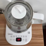 美的（Midea）养生壶大容量 柔声轻音变频煮茶器智能预约1.5L烧水壶 全自动恒温玻璃煮茶壶 保温一体电水壶 【双层隔热盖】14大养生功能12Q 1.5L 实拍图