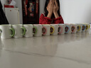 CEROUKY 马克杯水杯咖啡杯子公司广告礼品陶瓷杯DIY茶杯可印照片定制LOGO 边彩蓝色1个350ml 实拍图