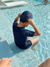 小猪托尼男童泳衣套装儿童泳衣分体胖童游泳衣男孩青少年泳衣6-15岁大童 实拍图