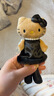 三丽鸥（SANRIO）NIC长腿黑皮珍珠HelloKitty爱心扣 赵露思同款 毛绒玩具礼物 实拍图