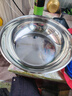 厨房烘焙特厚加厚不锈钢和面盆厨房家用火锅盆洗菜打蛋汤锅盆 【加厚款】不锈钢和面盆32cm 实拍图