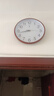 北极星（POLARIS）挂钟时尚创意客厅钟表静音简约石英钟 30cm咖木色新年焕新 实拍图