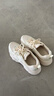 骆驼（CAMEL）运动老爹鞋女透气厚底潮休闲鞋子 K23S60L8016 米色 40 实拍图
