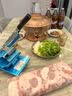 KDISV德国切羊肉卷切片机家用商用小型鲜肉手动切年糕刀冻肥牛羊肉卷切 食品级304大款+原装刀片1+冻肉袋10个 食品级304不锈钢 实拍图